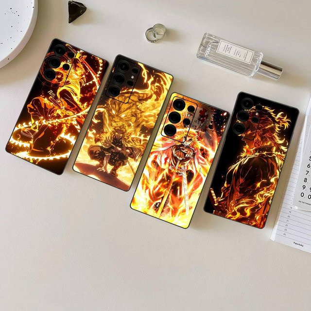 Anime Kyojuro Rengoku Handyhülle für Samsung Galaxy S24 FE S25 Ultra S23 S22 S21 S20 Plus Lite 5G in Multicolour - Bild 1