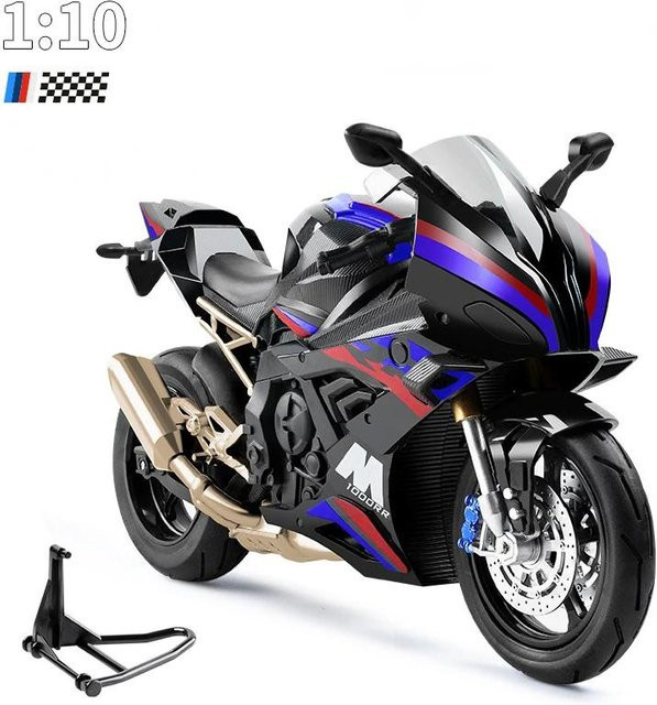 Linyi toy car S1000Rr Motorradmodell, Metall, mit Licht und Ton, ab 14 Jahren - Bild 1