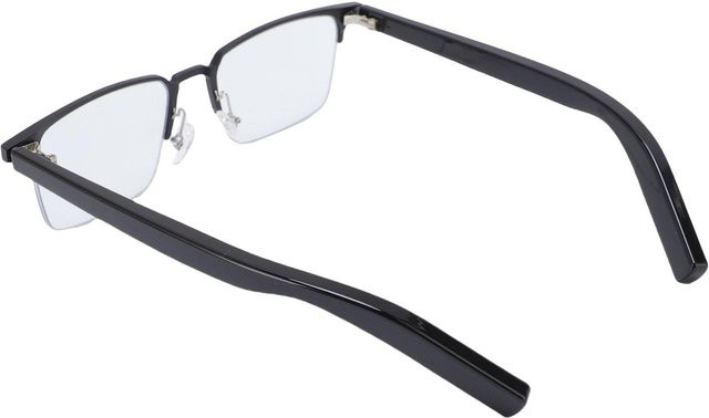 KI-Übersetzer Smart Glasses mit Bluetooth, Mikrofon und Lautsprecher für über 100 Sprachen, polarisiert, schwarz, Metall, halbrandig, rechteckig - Bild 1