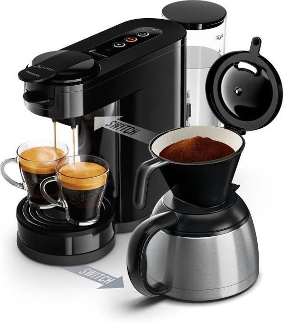 Philips Senseo Switch 2-in-1 Kapsel- und Filterkaffeemaschine in Schwarz - Bild 1