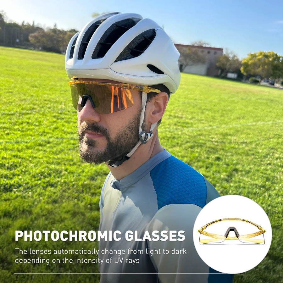 SCVCN Sportsonnenbrille, Männer, blue, Photochrome, Kunststoff - Bild 2