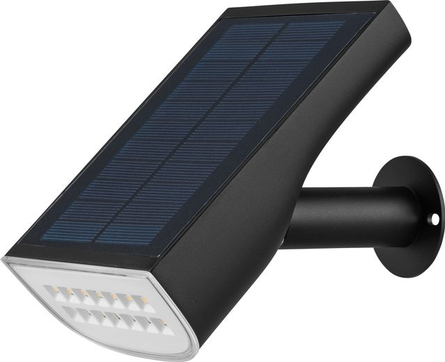 LIVARNO LED-Solarstrahler in Schwarz mit Bewegungsmelder und Dämmerungssensor für den Garten - Bild 1