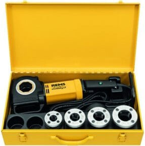REMS Elektrische Gewindeschneidkluppe Amigo Set R1/2-1.1/4 in Gelb aus Edelstahl - Bild 1
