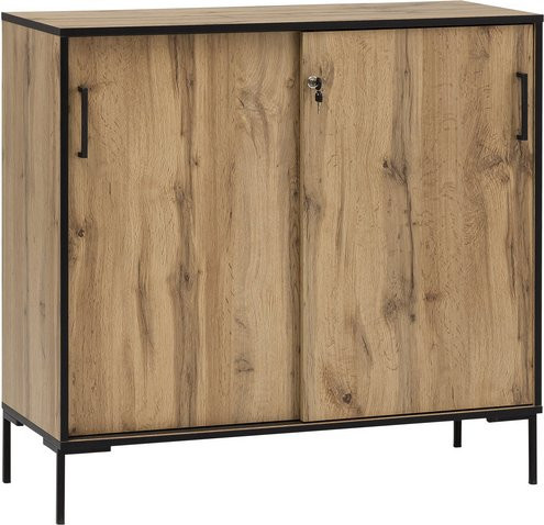 Schildmeyer Unterschrank Serie 2000 Eiche Landhaus Dekor, B/H/T: 100,1 x 96,6 x 41,0 cm - Bild 1