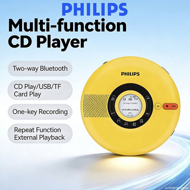Philips EXP5108 Multifunktionaler CD-Player mit Bluetooth und MP3-Unterstützung in Schwarz - Bild 1