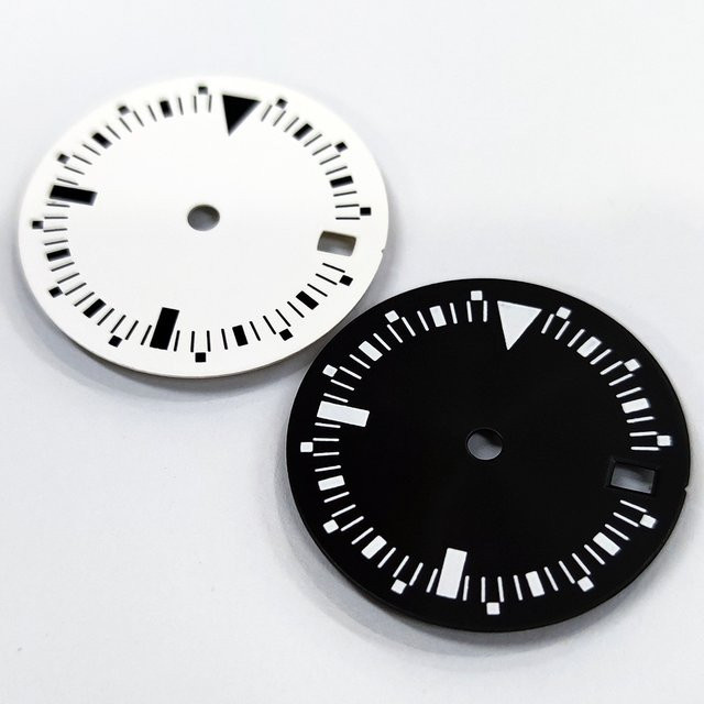 OUMASHI Zifferblatt, NH35, Sonnenmuster, schwarz, 28,5 mm, Herren - Bild 1