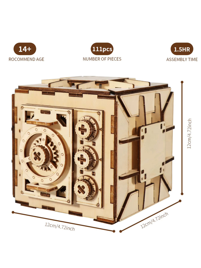 Music Park 3D-Holzpuzzle, DIY-Spind-Puzzleschachtel, ab 14 Jahren - Bild 2