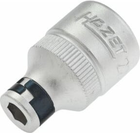 Hazet Adapter 2250-4 Vierkant hohl 12,5 mm (1/2 Zoll) auf Sechskant hohl 6,3 mm (1/4 Zoll) in Silber - Bild 1