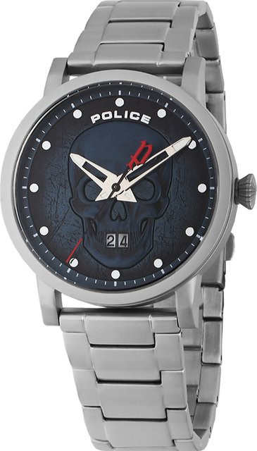 Police Herrenuhr, Quarz, Edelstahl, Blau, 43 mm - Bild 1