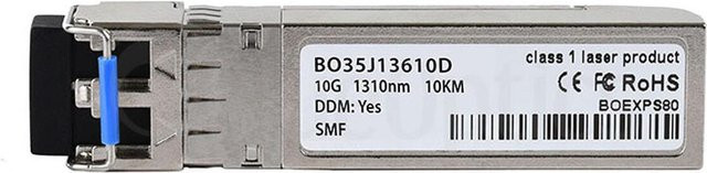 BlueOptics SFP+ Transceiver kompatibel mit Alcatel-Nokia 473472A, LC-Duplex, 10GBASE-LR, Singlemode Fiber, 1310nm, 10KM, DDM, Farbe: Silber - Bild 1