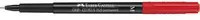 Faber-Castell Multimark 1525 Permanent Folienstift mit feiner Spitze in Rot und Schwarz - Bild 1