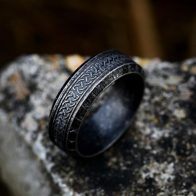 YIRAN Ring Edelstahl, Silber, Herren - Bild 1