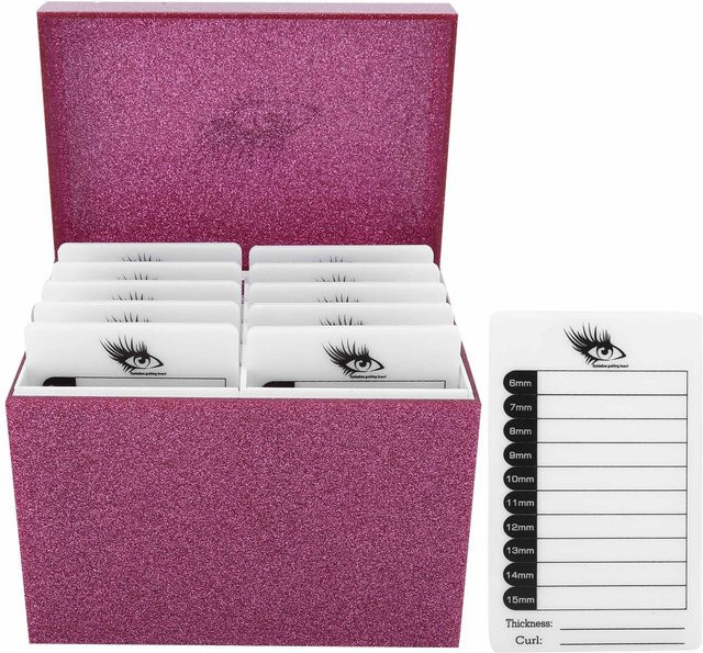 TOMTOP JMS Wimpern-Aufbewahrungsbox, 10 Schichten, pink, glänzend - Bild 1