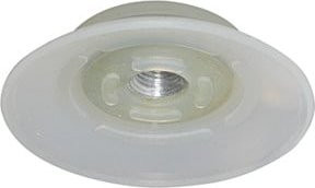Riegler Flachsauger rund aus Silikon, transparent, Durchmesser: 15 mm - Bild 1