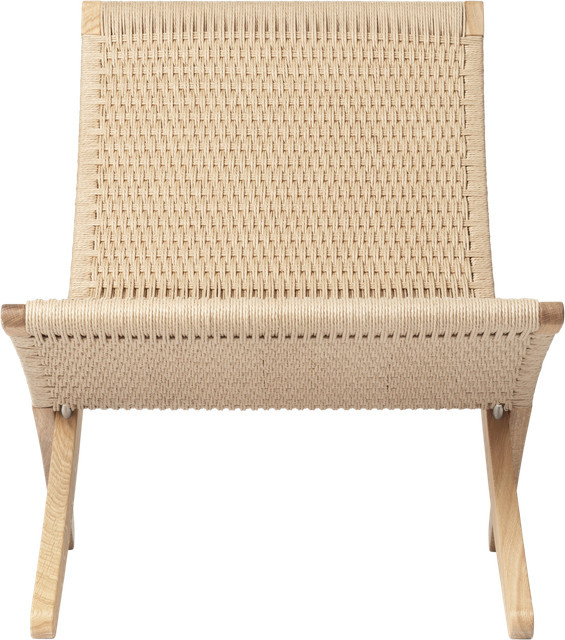 Carl Hansen & Søn MG501 Cuba Chair mit Papiergarn in Beige und Holzrahmen - Bild 1