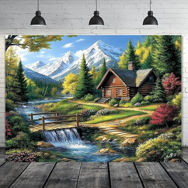 Eleganter Waldlandschaft Wandteppich von JMG Household Supplies in Mehrfarbig, B: 150 cm, H: 130 cm - Bild 1