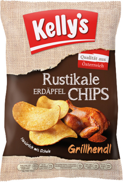 Kelly's Rustikale Erdäpfel Chips Grillhendl 110 g - Bild 1