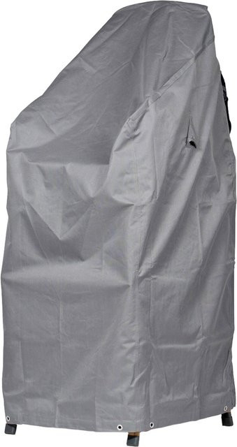 Mehr Garten Premium Schutzhülle für Stapelstühle und Klappsessel aus wasserabweisendem Oxford 600D Polyestergewebe mit PVC-Beschichtung in Grau - Bild 1