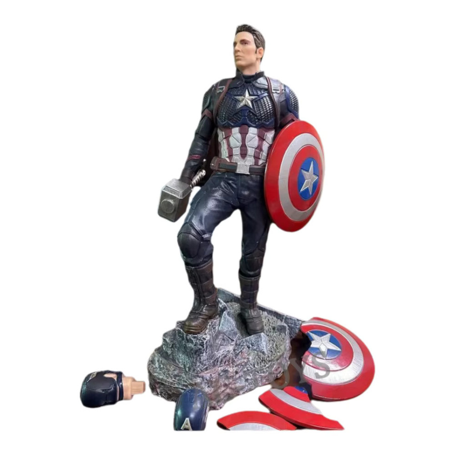 Bandai Marvel Captain America Endgame Statue, PVC-Figur, 40 cm, Bunt / Mehrfarbig - Bild 5