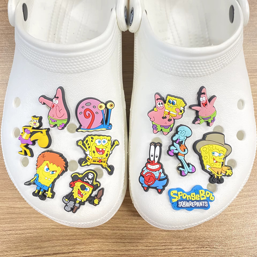 Potdemiel Schuh-Charms SpongeBob Schwammkopf, Kinder, PVC - Bild 3