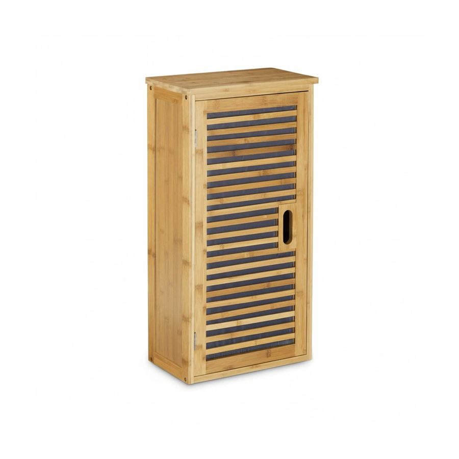 Relaxdays Badezimmer Hängeschrank aus Bambus mit 2 verstellbaren Ablagen in Braun, B/T/H: 66 x 35 x 20 cm - Bild 2