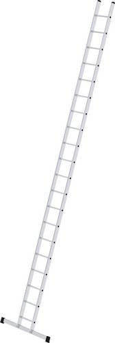 Günzburger MUNK Aluminium Anlegeleiter mit 20 Sprossen, Farbe Silber, maximale Arbeitshöhe: 7 m, Breite: 35 cm, belastbar bis 150 kg - Bild 1