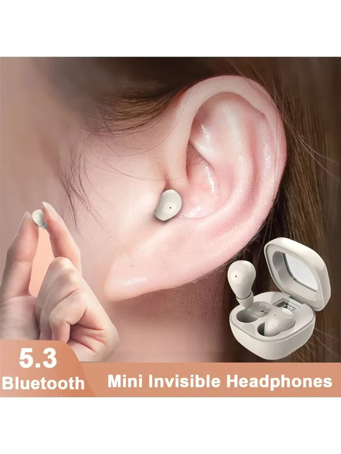 VIKEFON Bluetooth 5.3 TWS Mini-Kopfhörer mit HIFI Stereo und Geräuschunterdrückung sowie Mikrofon in Schwarz oder Weiß - Bild 4
