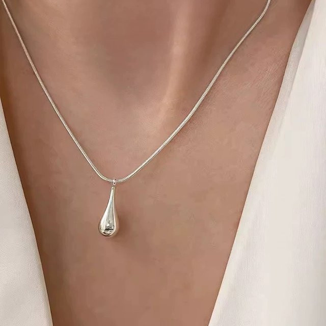 BFCLUB Halskette, 925 Silber, Waterdrop Form, Damen - Bild 1