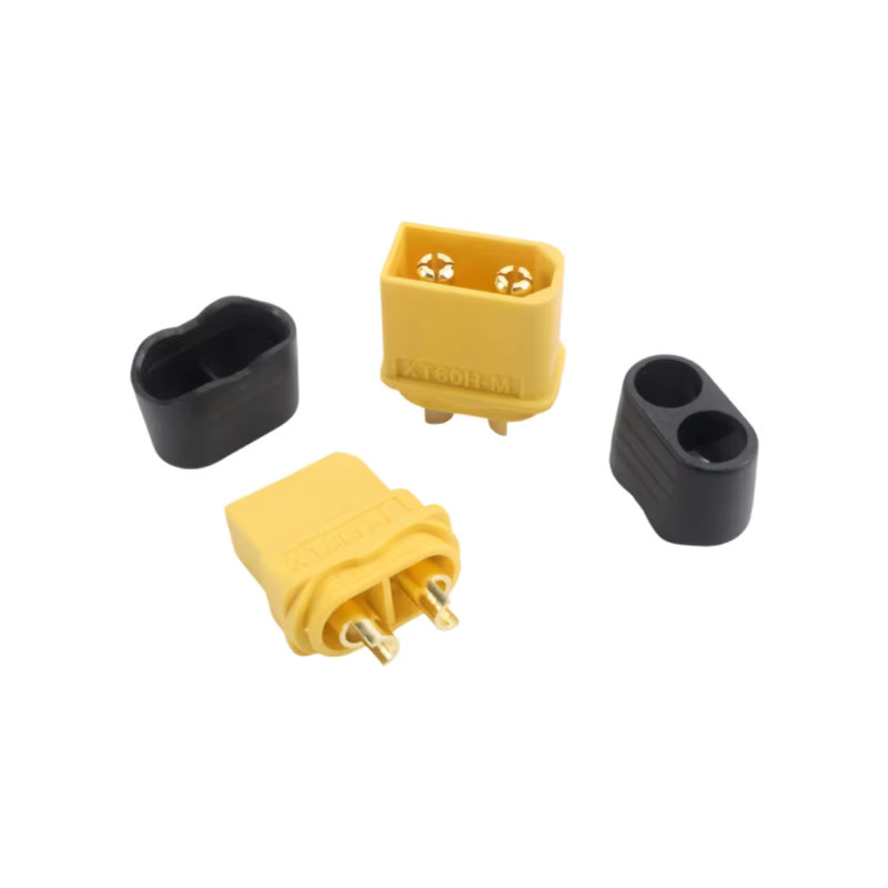 XT60H Steckverbinder Set mit Gehäuse, Weiblich und Männlich, Gelb, XT60 Bullet-Adapter für RC Lipo-Akku, Auto und Drohne - Bild 2