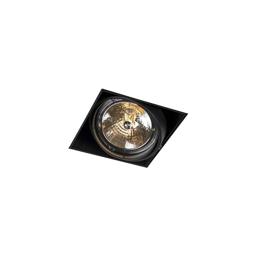 QAZQA EinbauSpot AR111 Schwarz dimmbar drehbar und kippbar Oneon - Bild 2