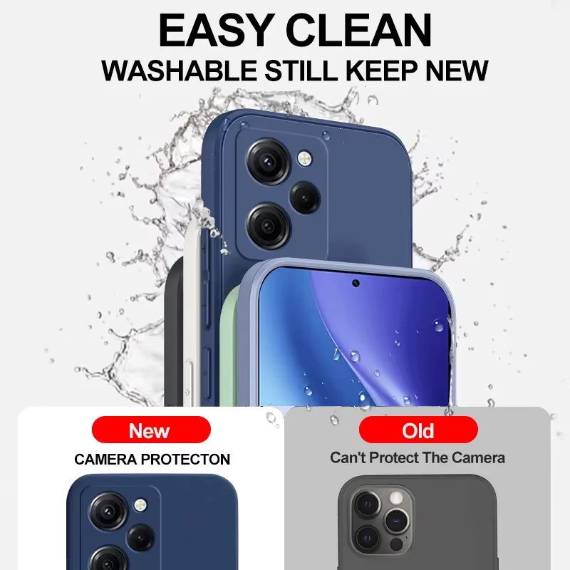 Stoßfeste Silikonhülle für Xiaomi Mi 13T 12T 11T 11 Lite 5G 14 13 POCO X3 X4 X5 F3 F4 GT F5 Pro in Schwarz - Bild 4
