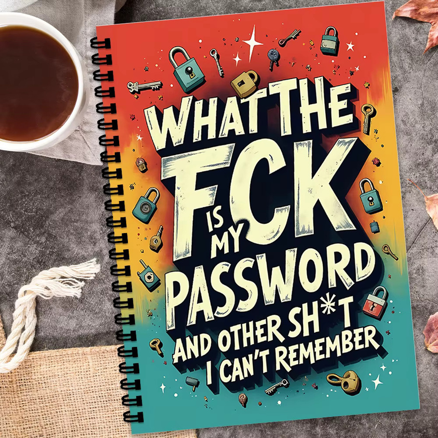 Handgefertigtes Spiral-Passwort-Notizbuch mit Softcover und linierten Seiten in Mehrfarbig für deine Internet- und Computer-Logins - Bild 5