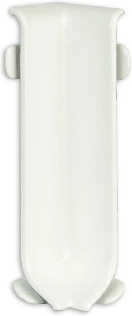 Fuchs Design Sockelleiste Innenecke aus Aluminium in Weiß pulverbeschichtet, Höhe: 8 cm - Bild 1