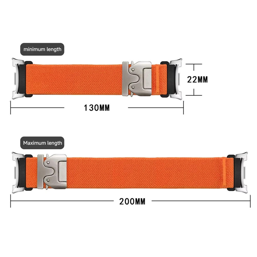 FancyWrist Uhrenarmband Nylon, orange, Unisex - Bild 2