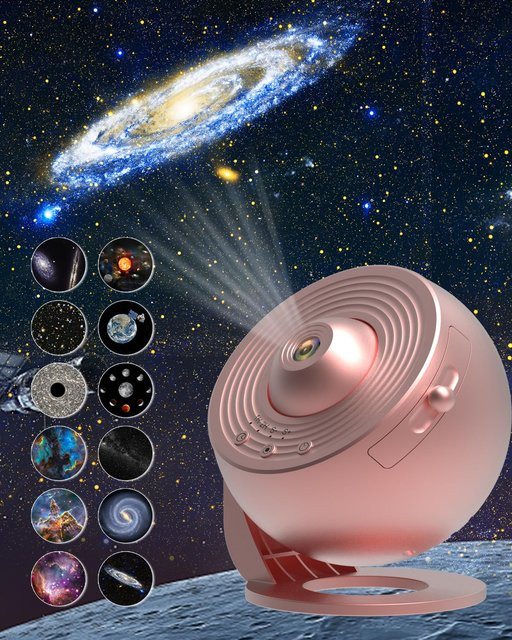 AUSYLE 13 in 1 Planetarium Galaxie Projektor mit 360 Grad Rotation für Sternen- und Nebelprojektion zur Raumdekoration - Bild 1