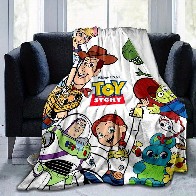 Toy Story Charaktere Plüsch-Kuscheldecke aus Flanell, Mehrfarbig, B/B: 150 x 200 cm - Bild 6
