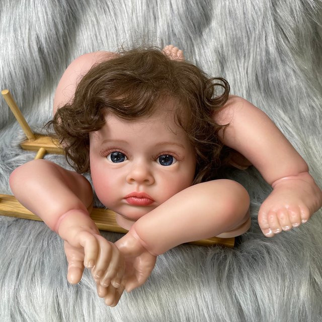 MRB Reborn-Puppe Tutti, unmontierte bemalte Puppenteile, 24 Zoll, mit Stoffkörper - Bild 1