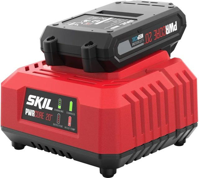 Skil Starter-Set 3116AA Rot mit 20 V 2 Ah Li-Ion Akku und Ladegerät - Bild 1