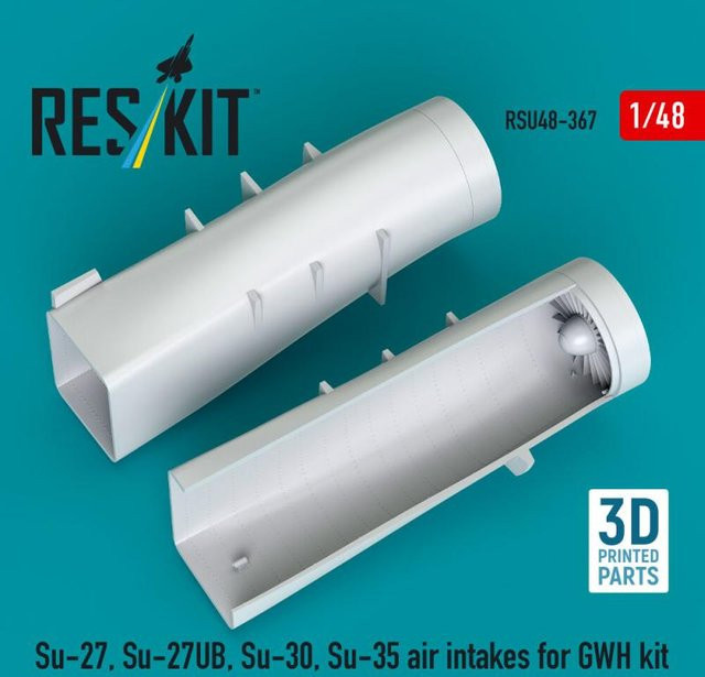ResKit Models Su-27, Su-27UB, 30, 35 Air Intakes, 3D Printed - Bild 1