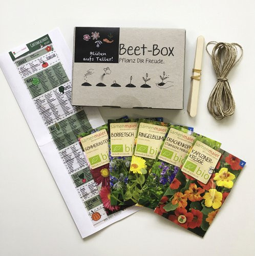 Samen Maier Beet-Box Blüten aufs Teller mehrfarbig bunt - Bild 1