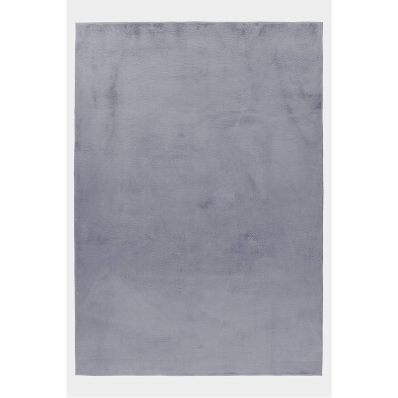 Ayyildiz Kurzflorteppich Pouffy aus Polyester in Grau, Breite: 140 cm, Länge: 200 cm - Bild 2