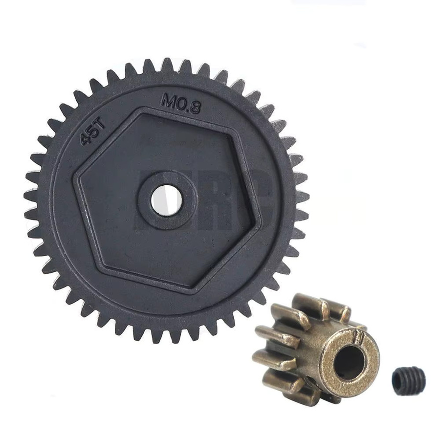 AJRC Motorgetriebe Upgrade-Teil, Metall, Schwarz - Bild 1