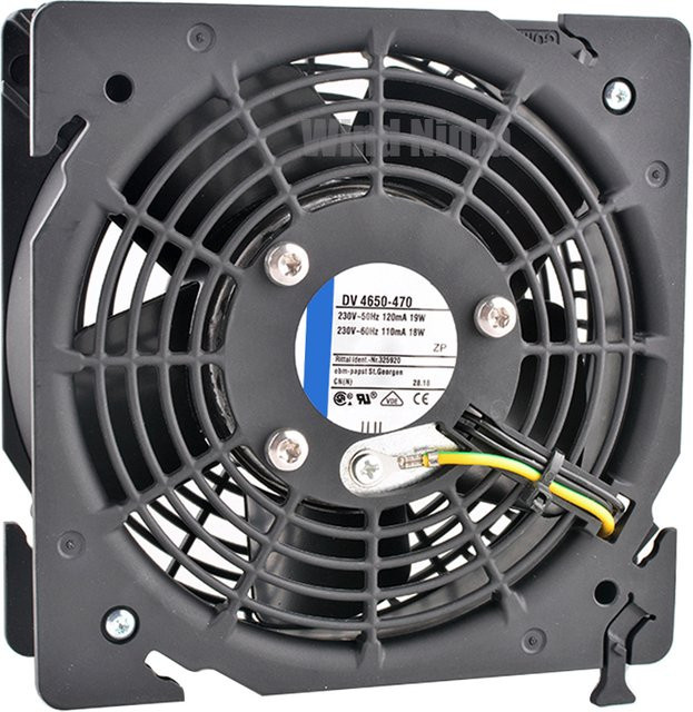 ANCHAOPU Kühllüfter DV 4650-470 Schwarz B/T/H: 12 x 12 x 3,8 cm AC230V 220V 19W für Rittal-Schrank - Bild 1