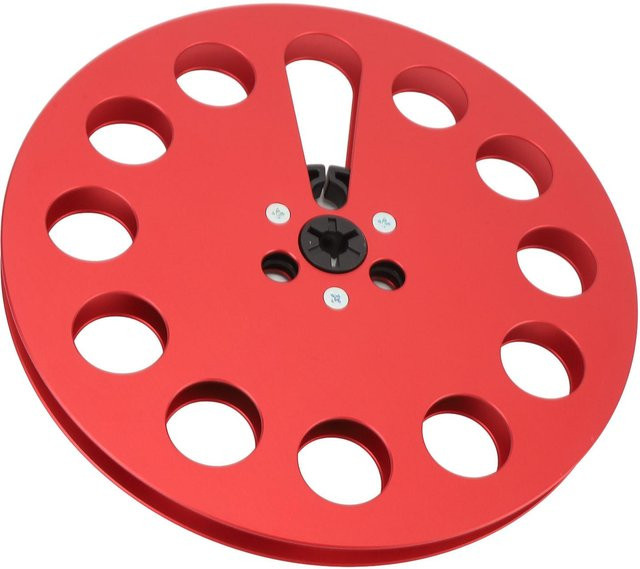 KaiSai Universelle leere Bandspule aus Aluminiumlegierung mit 11 Löchern für Reel-to-Reel-Tonband, Rot - Bild 1
