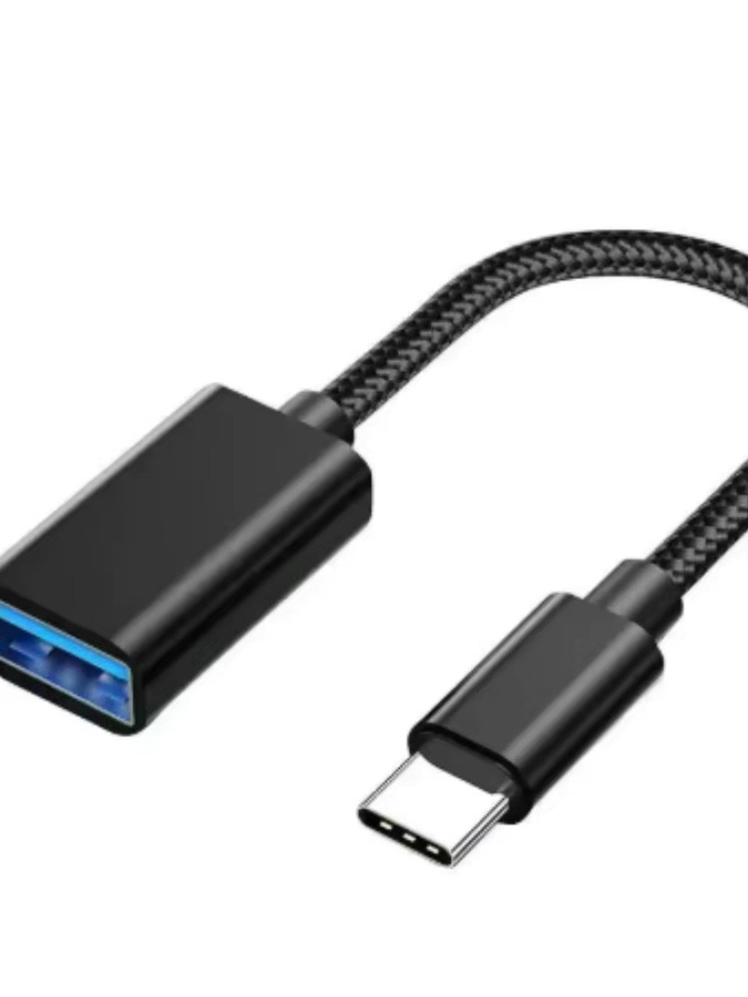 OTG USB-C auf USB-A Adapterkabel in Schwarz für Macbook, Huawei, Xiaomi und Realme - Bild 7