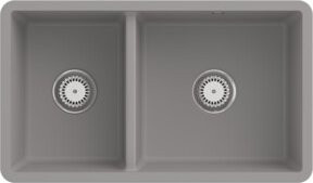 Villeroy & Boch Unterbauspüle Subway 80U mit Ablauggarnitur und Exzenter in Fossil Grey CeramicPlus - Bild 1