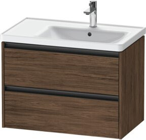 Duravit Waschtischunterschrank Ketho.2 in Nussbaum dunkel, B/T/H: 78,4 x 45,5 x 54,9 cm - Bild 1