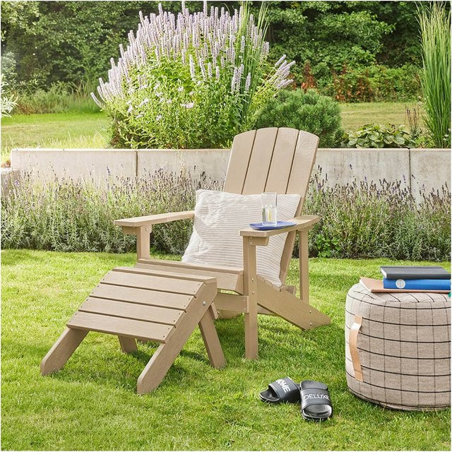 HOME DELUXE Hocker FAREA in Creme-Weiß, moderner gepolsterter Hocker mit Stoffbezug - Bild 1