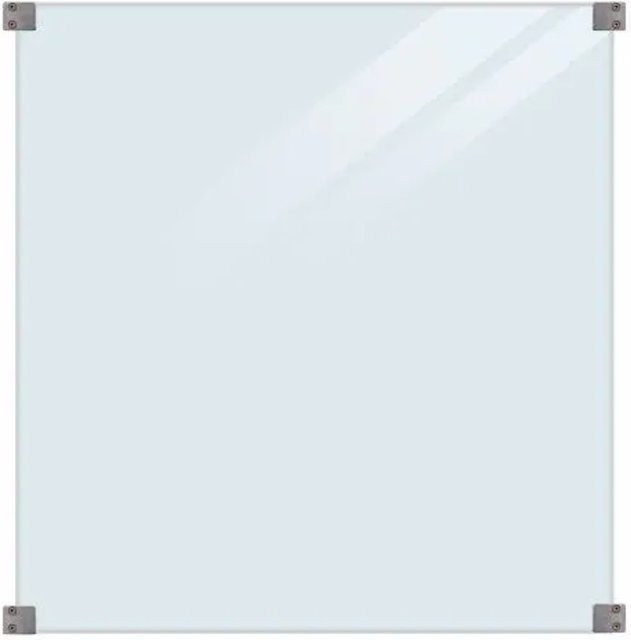 Glaszaun Element Plus aus Polycarbonat transparent B: 90 cm, H: 91 cm - Bild 1