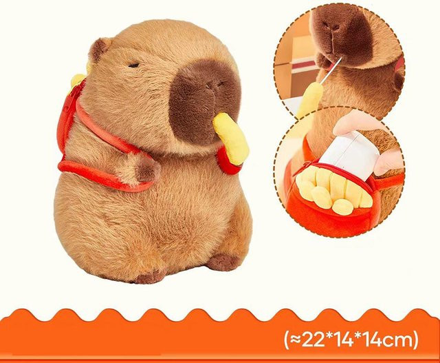 Yiran Health & Beauty Capybara Plüschtier, Braun, 28-30cm - Bild 1